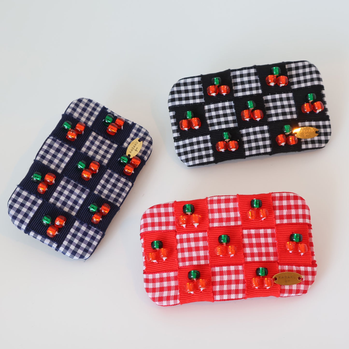 Cherry Gingham Delight Barrette【RED】