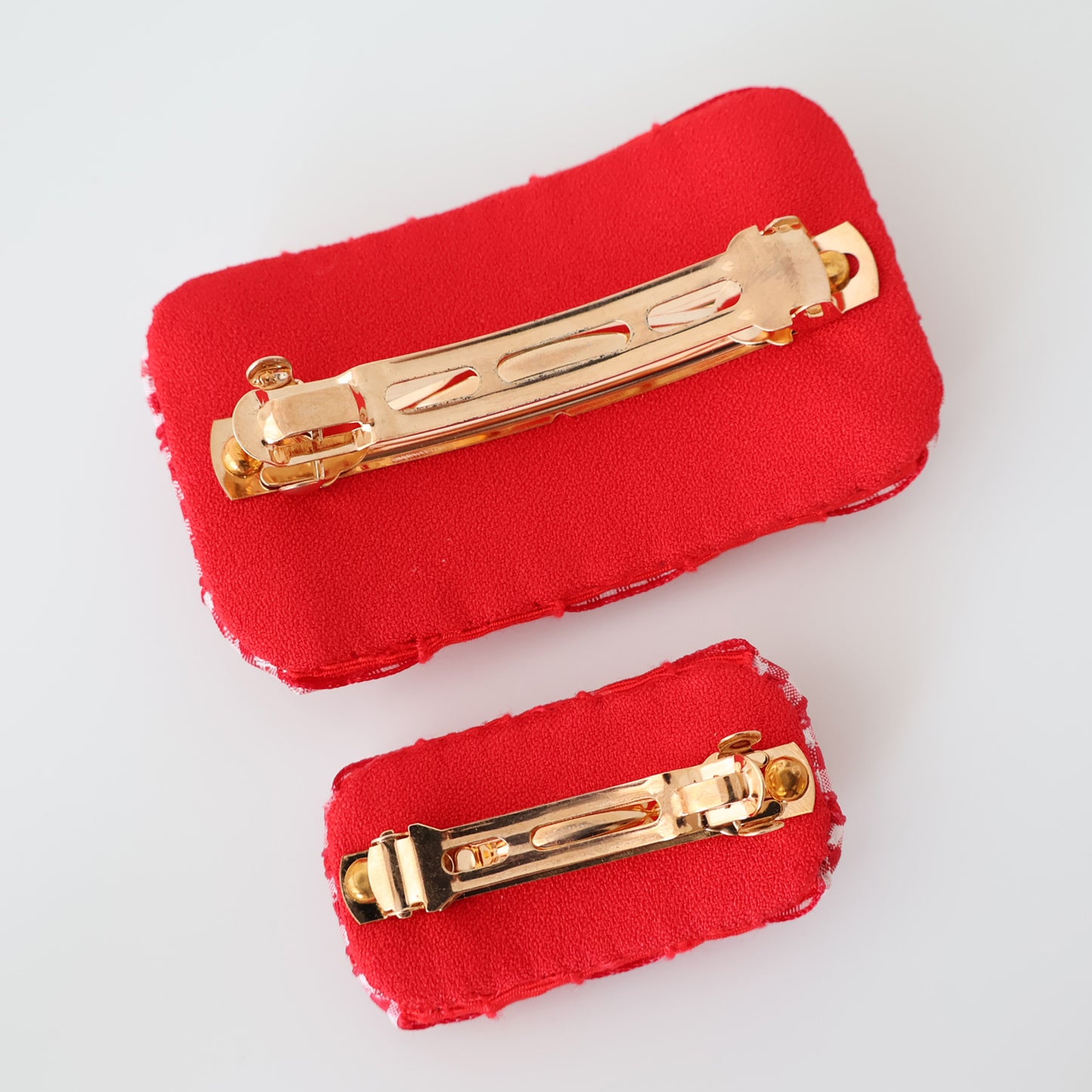Cherry Gingham Delight Barrette【RED】