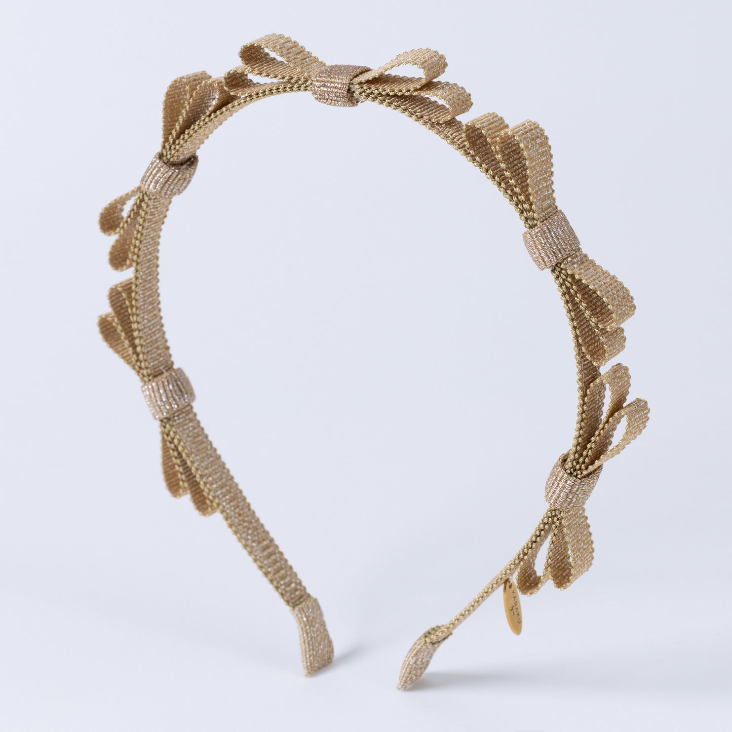 Glitter Mini Ribbon Headband【SILVER】