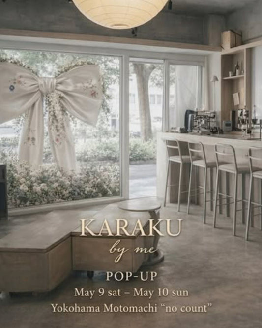 POP-UP開催のお知らせ│5/9(土)– 10(日)　@Yokohama Motomachi「no count」