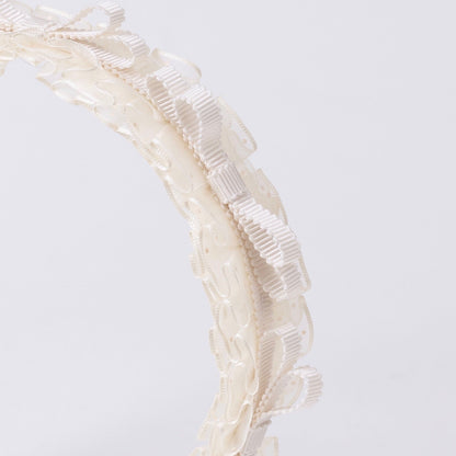 ⏰7月2日-7月5日受注⏰　Dot Frill Headband【IVORY】