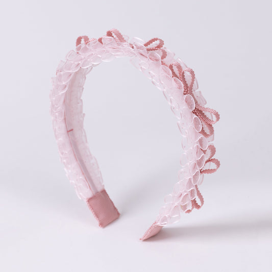 ⏰7月2日-7月5日受注⏰　Dot Frill Headband【PINK】