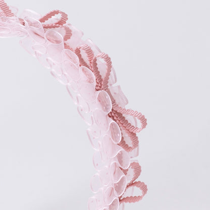 ⏰7月2日-7月5日受注⏰　Dot Frill Headband【PINK】