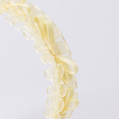 ⏰7月2日-7月5日受注⏰　Dot Frill Headband【YELLOW】