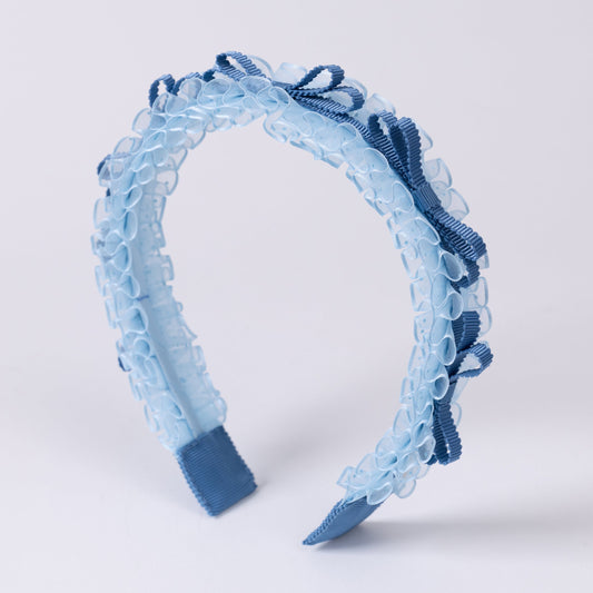 ⏰7月2日-7月5日受注⏰　Dot Frill Headband【BLUE】