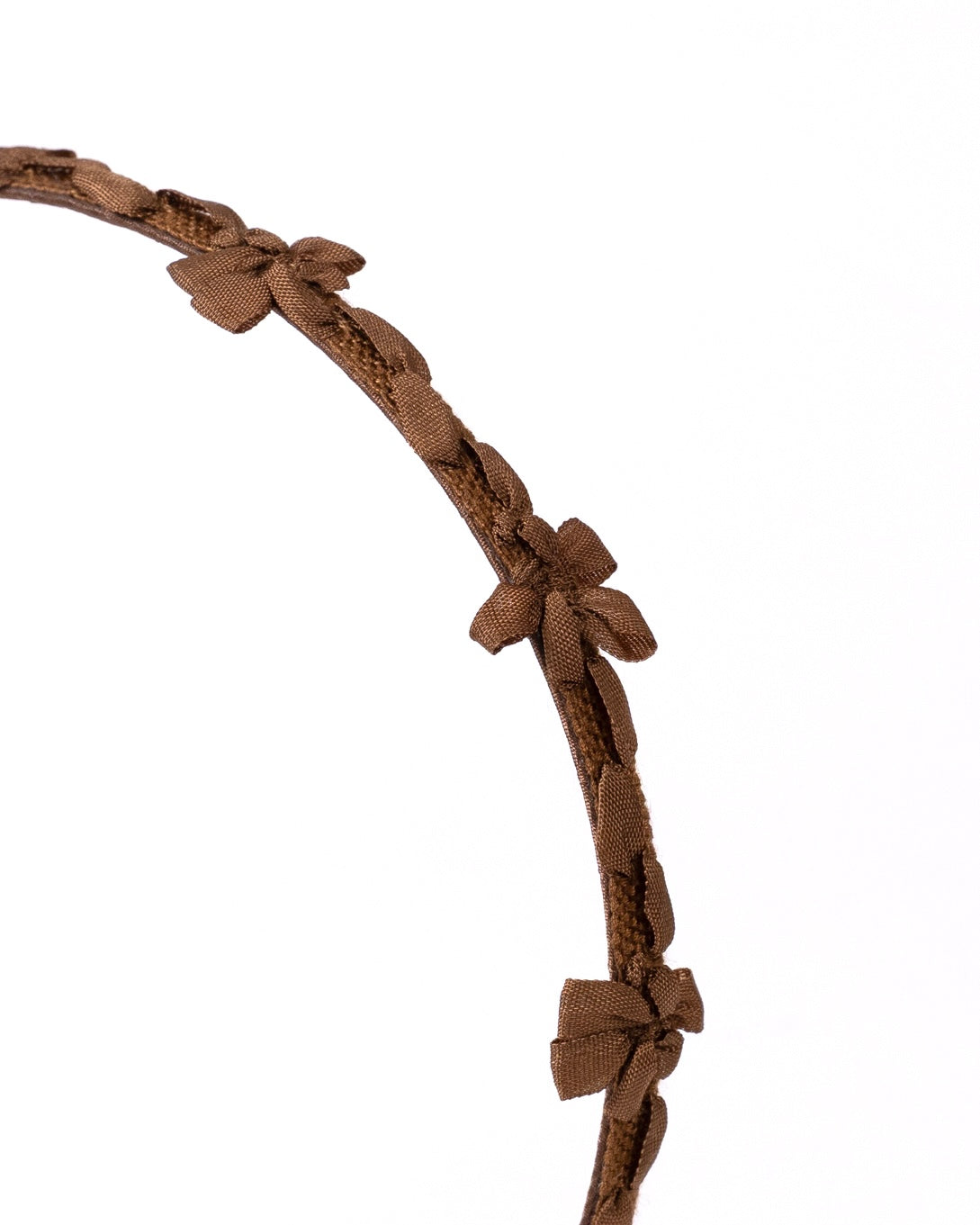 Floral Tape Headband【BROWN】