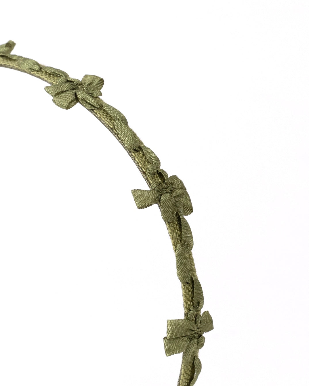 Floral Tape Headband【KHAKI】
