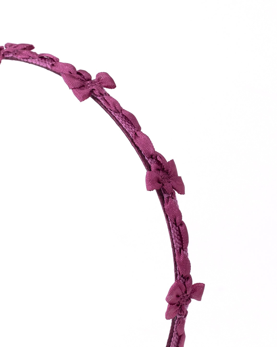 Floral Tape Headband【WINE】