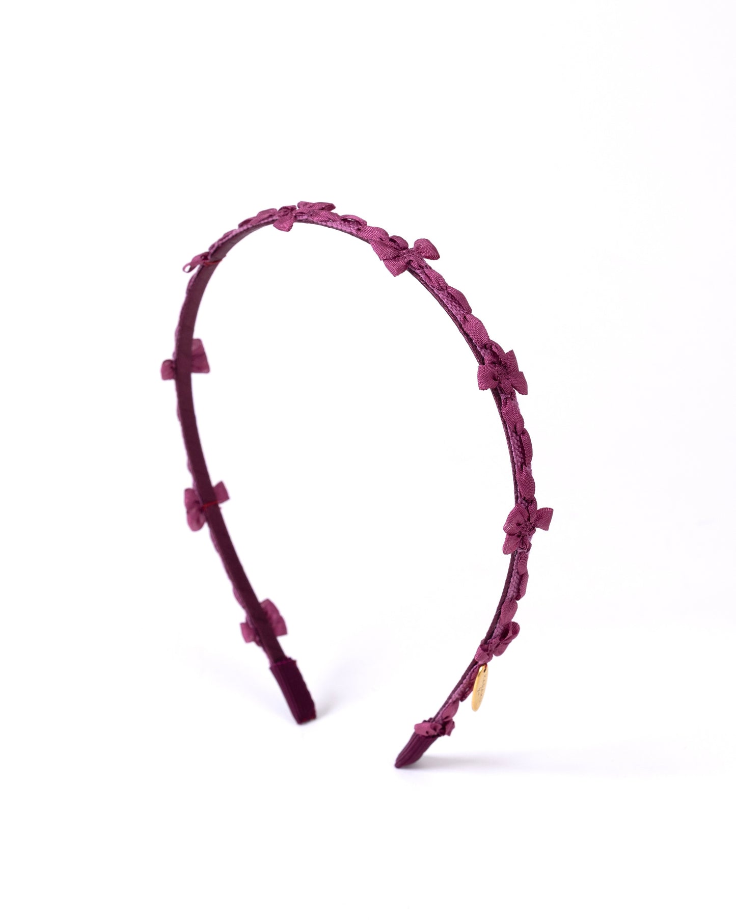 Floral Tape Headband【WINE】