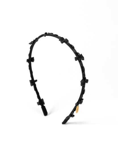 Floral Tape Headband【BLACK】