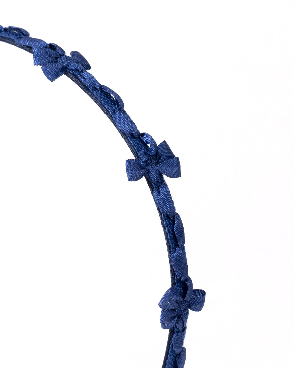 Floral Tape Headband【NAVY】