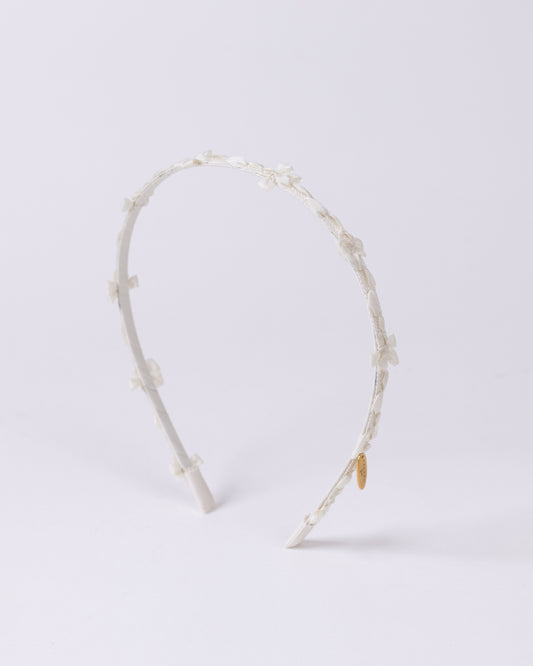 ⏰期間限定⏰　Floral Tape Headband【IVORY】