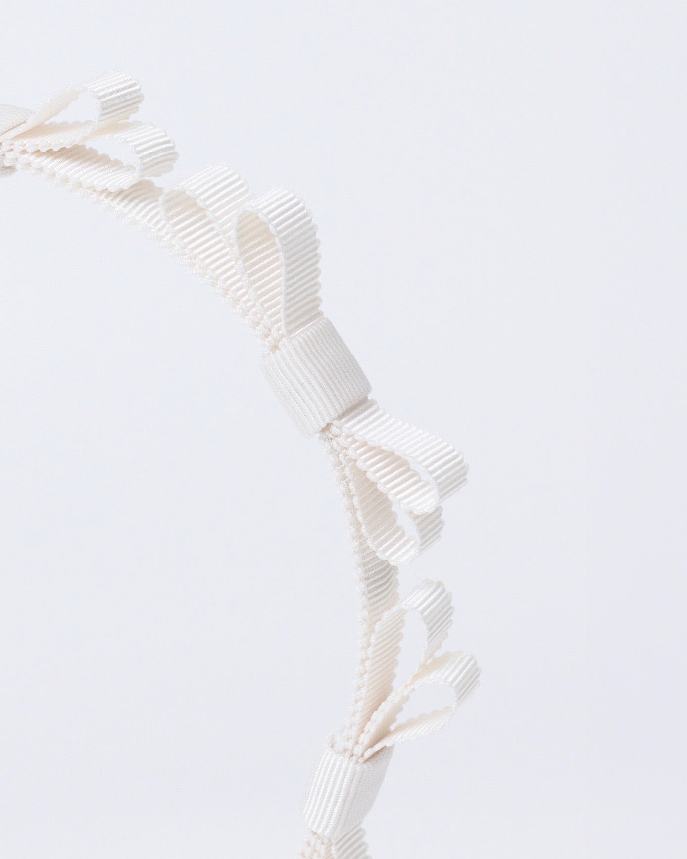Mini Ribbon Headband【IVORY】