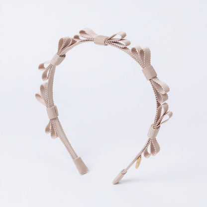 Mini Ribbon Headband【BEIGE】
