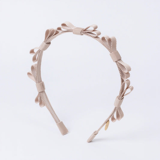 Mini Ribbon Headband【BEIGE】