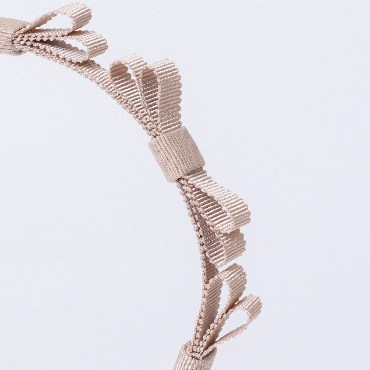 Mini Ribbon Headband【BEIGE】