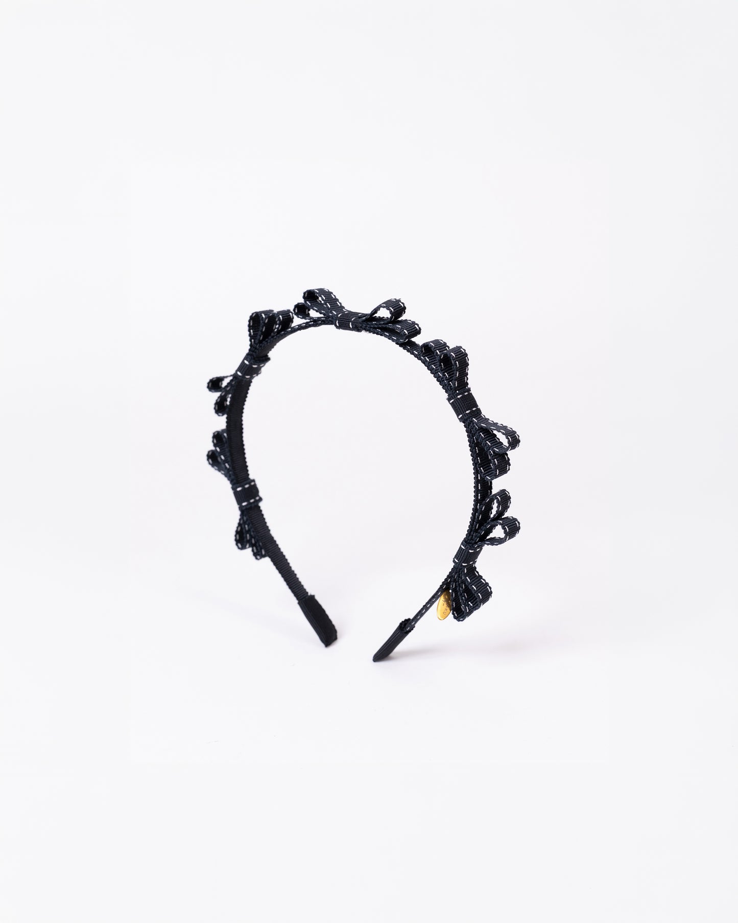 ⏰Sep10-13 Limited Order⏰Stitch Mini Ribbon Headband【BLACK】