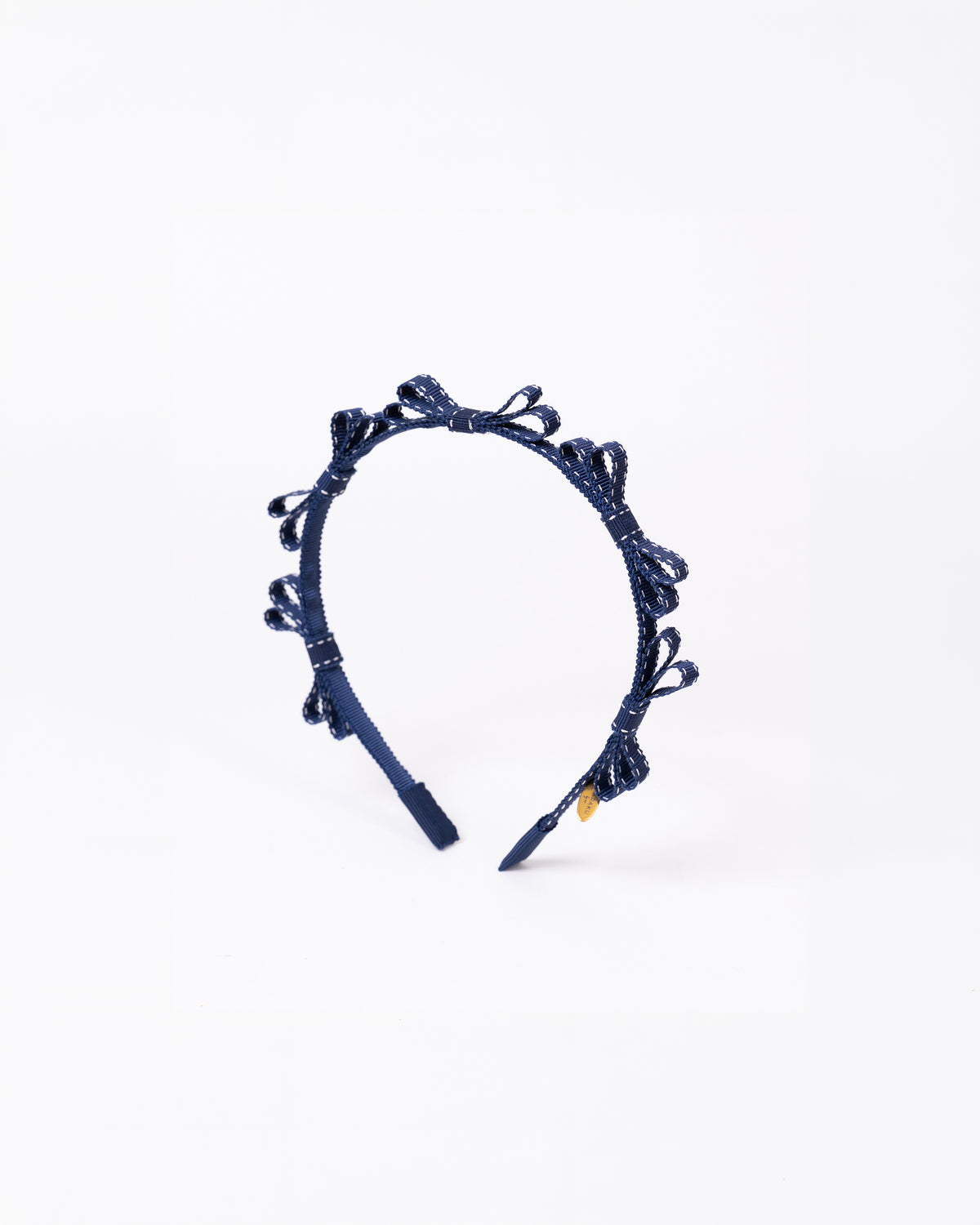 ⏰Sep10-13 Limited Order⏰Stitch Mini Ribbon Headband【NAVY】