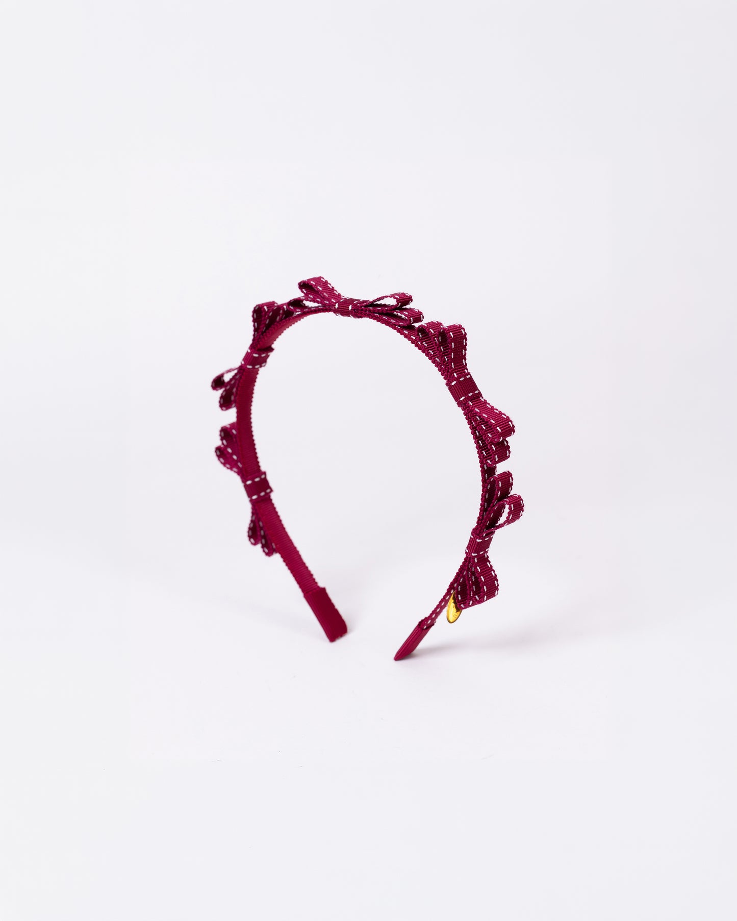 ⏰Sep10-13 Limited Order⏰Stitch Mini Ribbon Headband【WINE】