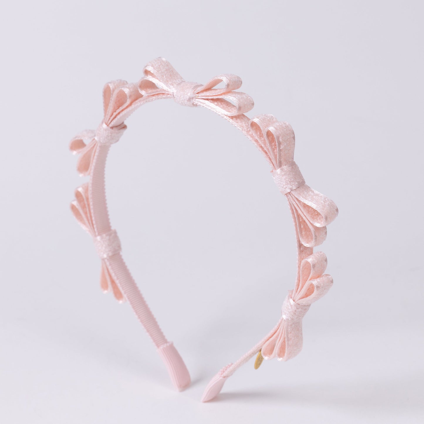 ⏰7月2日-7月5日受注⏰　Chenille Mini Ribbon Headband【PINK】