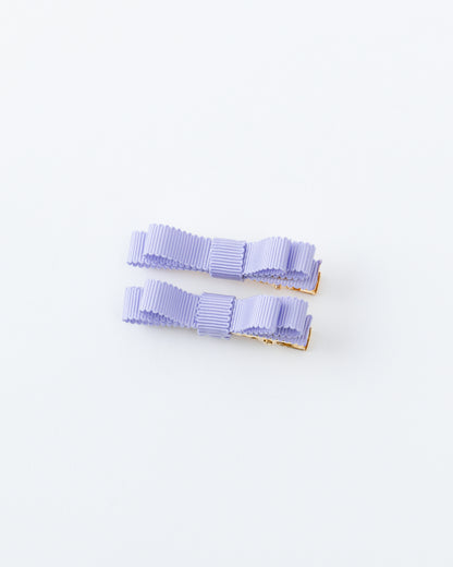 Mini Ribbon Hair Clip【LAVENDER】