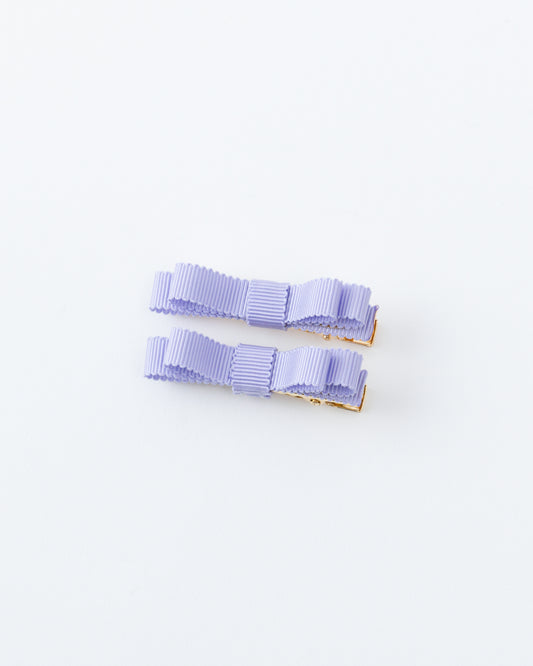 Mini Ribbon Hair Clip【LAVENDER】