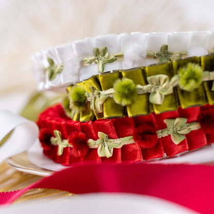 Velvet Puff Headband【WHITE】