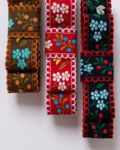 ⏰Sep10-13 Limited Order⏰Tyrolean Ribbon Barrette【BROWN】