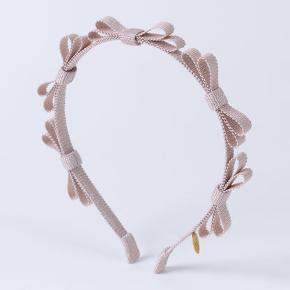 Glitter Mini Ribbon Headband【PINK】