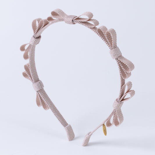 Glitter Mini Ribbon Headband【PINK】