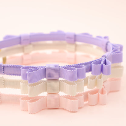 Mini Ribbon Headband【LAVENDER】