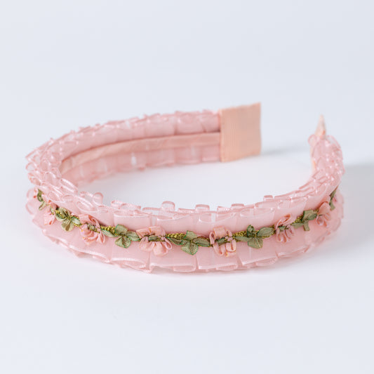 Organdy Blossom Headband【PINK】