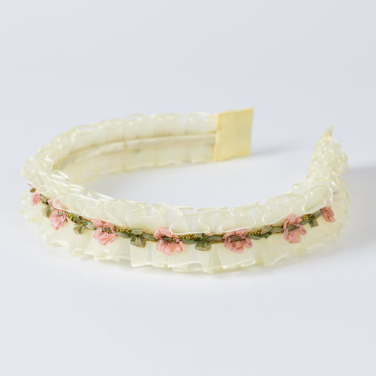Organdy Blossom Headband【YELLOW】