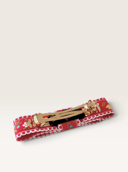 チロリアンリボンバレッタ【レッド】