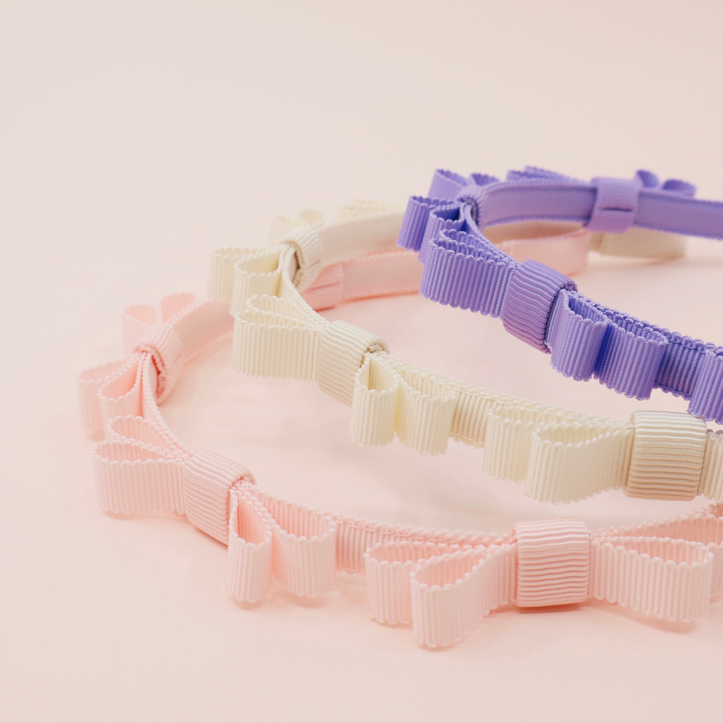 Mini Ribbon Headband【SAKURA PINK】