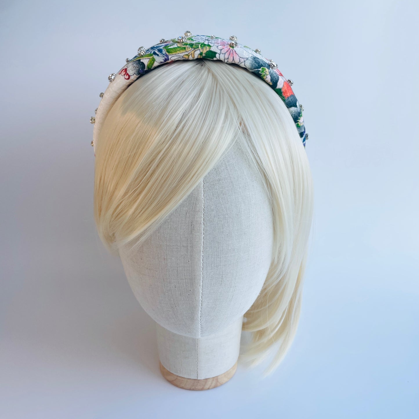 Flower Silk×Clear Bijou Headband