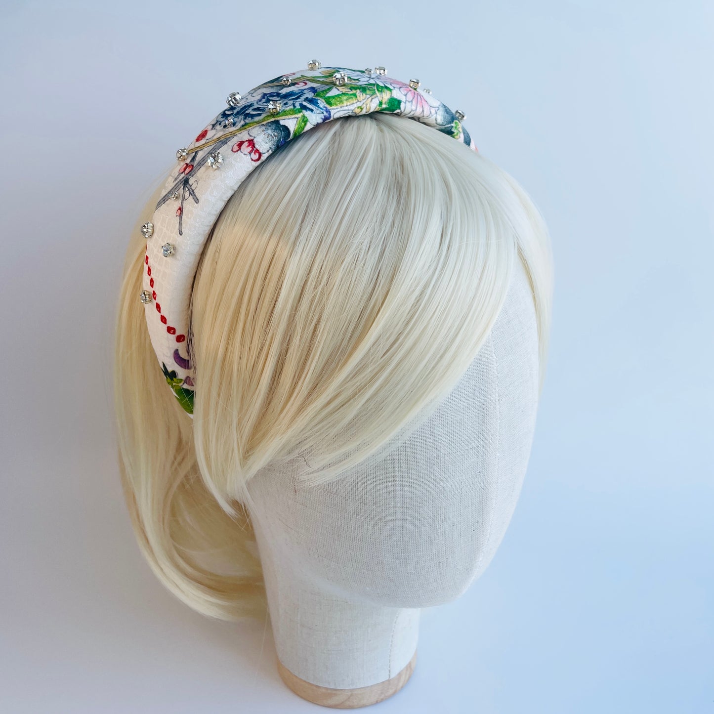 Flower Silk×Clear Bijou Headband