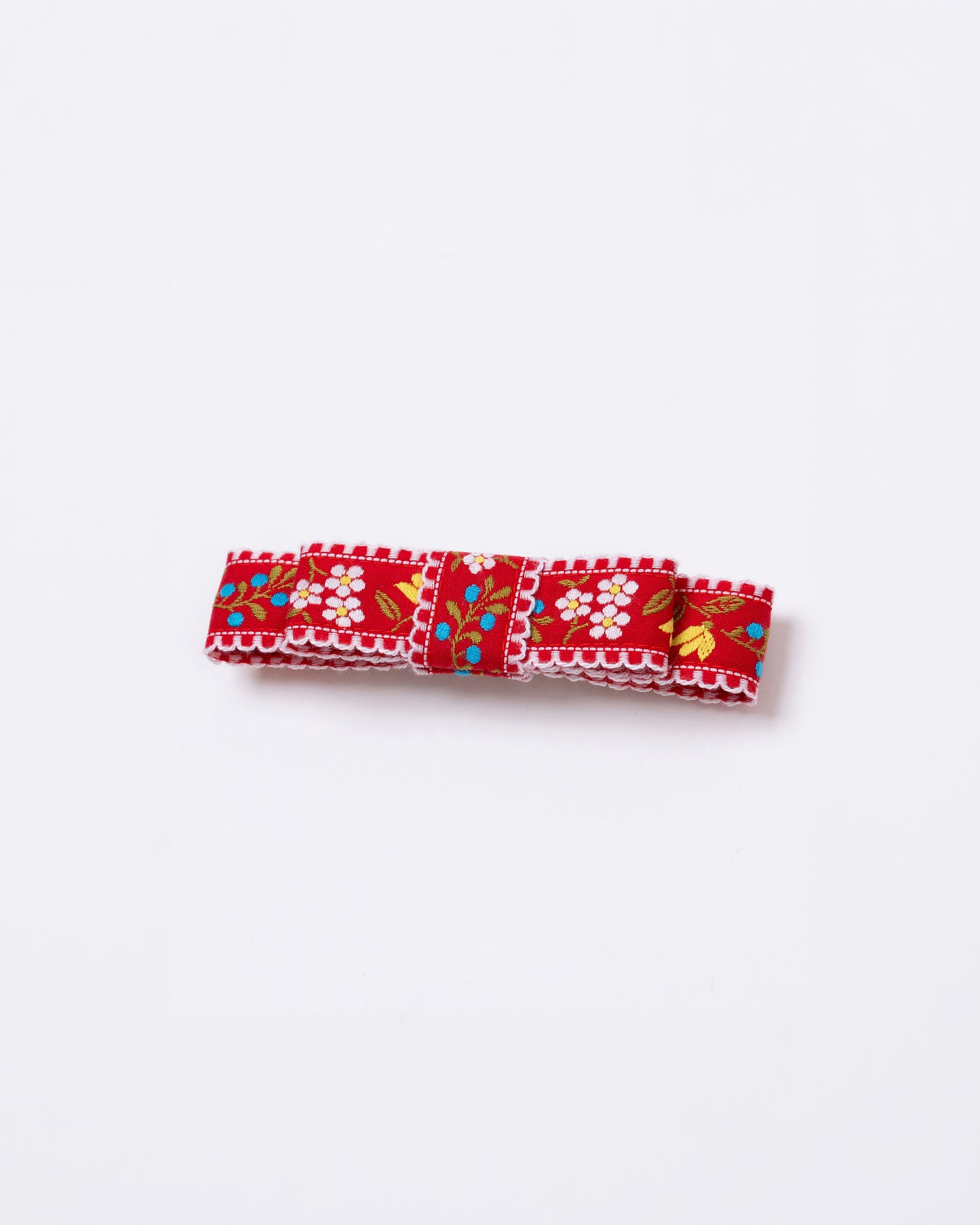 ⏰Sep10-13 Limited Order⏰Tyrolean Ribbon Barrette【RED】