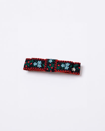 ⏰Sep10-13 Limited Order⏰Tyrolean Ribbon Barrette【BLACK】