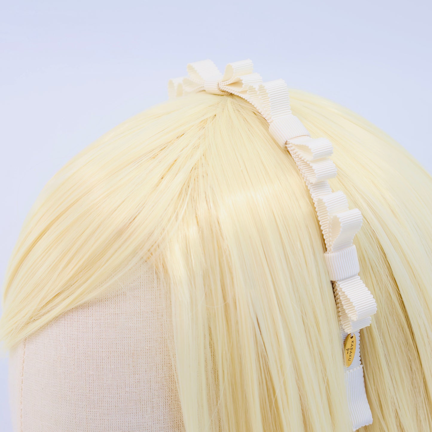 Mini Ribbon Headband【IVORY】